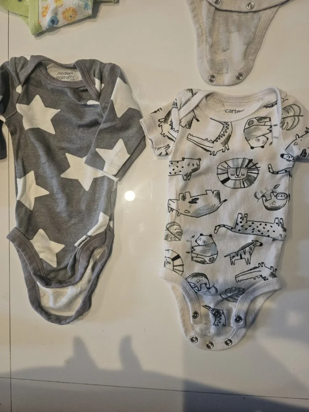 Newborn Carter's Gerber Modern Moments Body Suits Sleeper One Piece Boys 12...